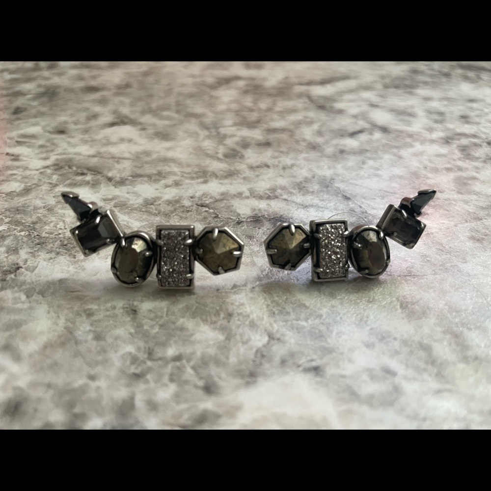 Kendra Scott Gun Metal Crawlers